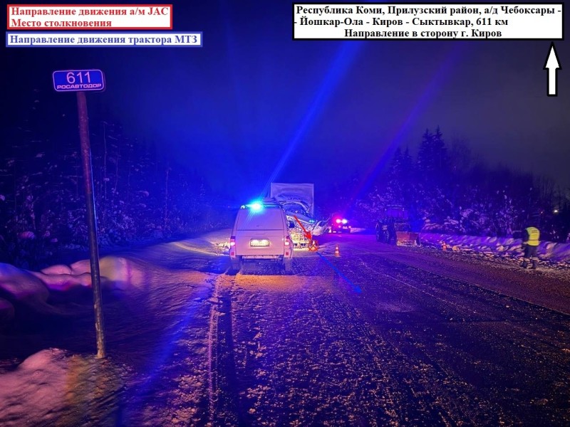 Водители не учли дистанцию: два ДТП в Прилузском районе Коми завершились госпитализацией