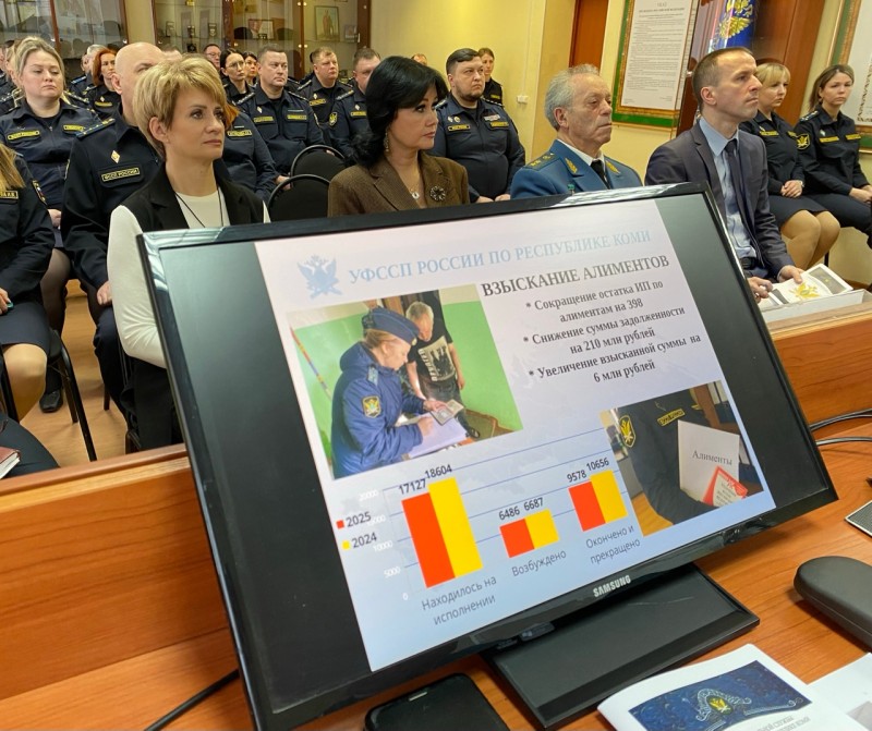 Приставы Коми в 2025 году взыскали алименты на сумму более 1 млрд 599 млн рублей
