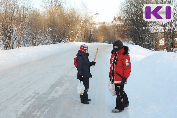 Из-за морозов учащиеся 1-4 классов Сыктывкара остались дома