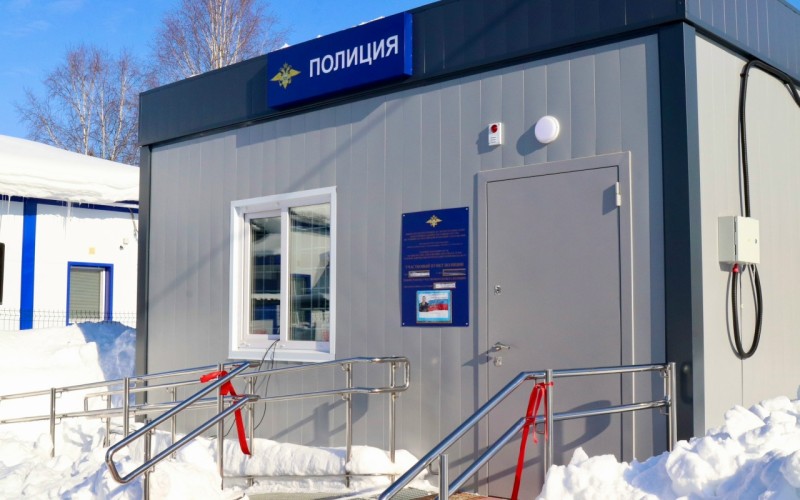 Первый в Коми модульный участковый пункт полиции открылся в Сысольском районе