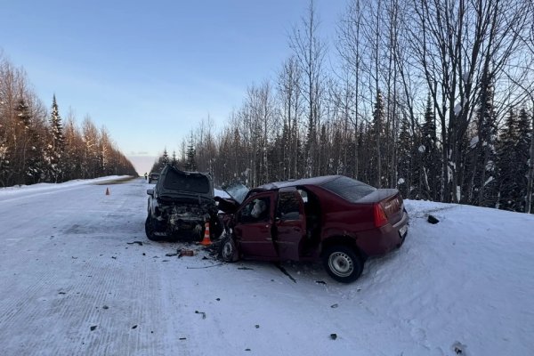 Под Сосногорском произошло смертельное ДТП, два человека погибли