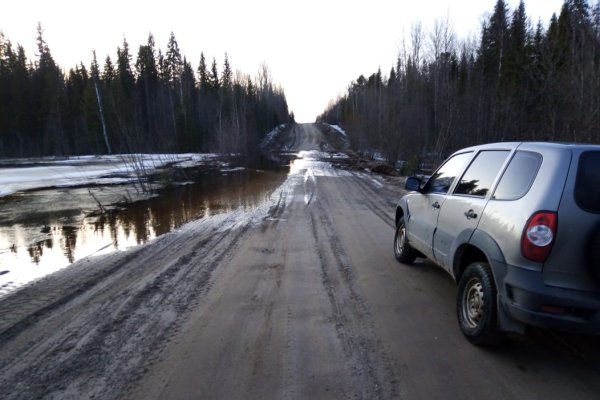 Дороги Коми готовят к паводку


