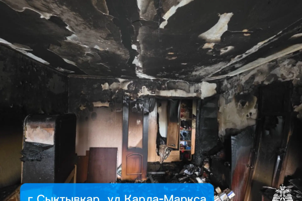 За сутки на пожарах в Коми спасен 21 человек, двое травмированы