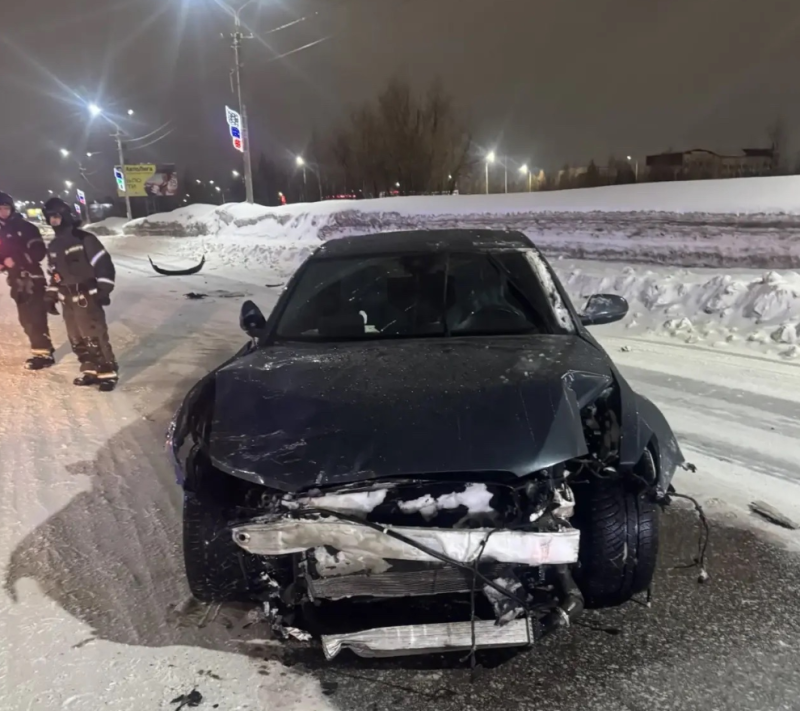 В Усинске два человека пострадали в столкновении двух Audi