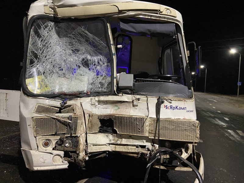 Возбуждено уголовное дело по факту ДТП с участием пассажирского автобуса и лесовоза в Выльгорте 