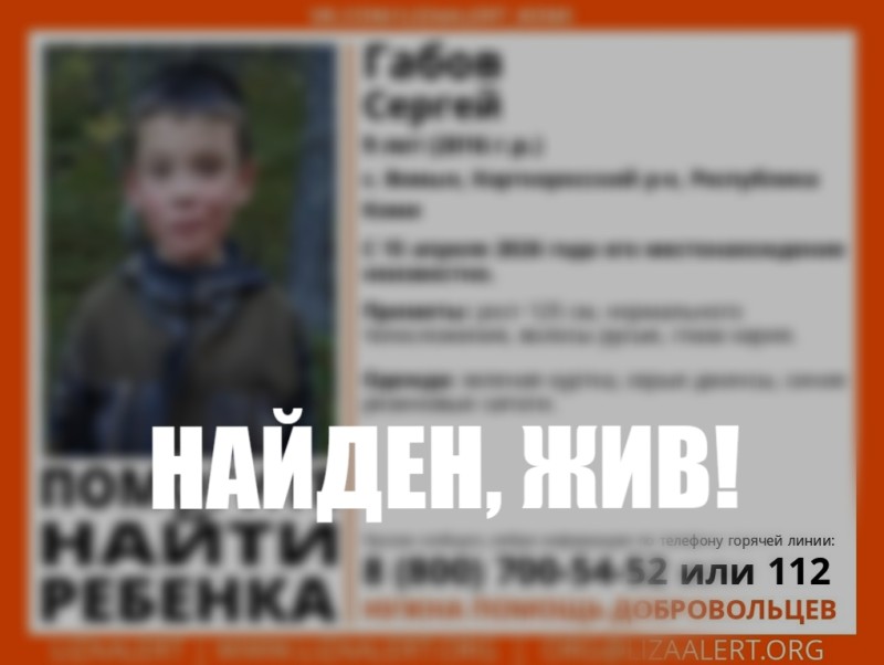 Поиски пропавшего 9-летнего мальчика в Корткеросском районе остановлены