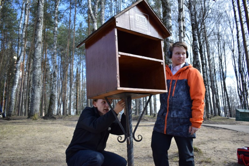 Книжный домик вернулся в Мичуринский парк в Сыктывкаре