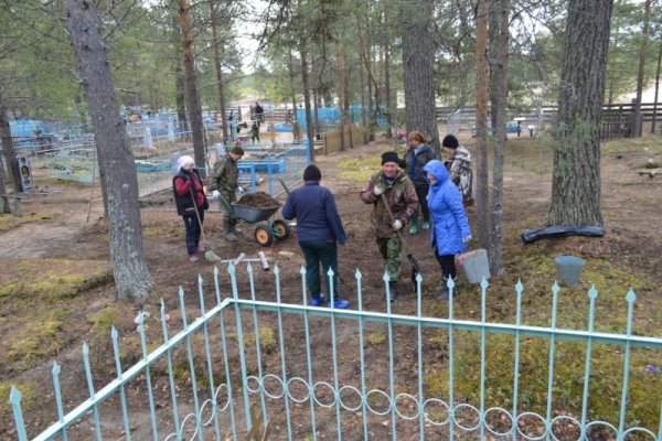 В Троицко-Печорске спасатели привели в порядок кладбище  