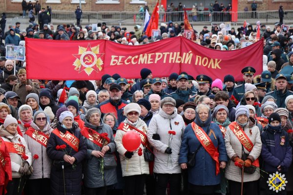 В Инте 81‑ю годовщину Великой Победы отметили парадом кадет и акцией 