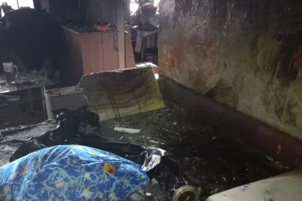 В Ухте тушили пожар в квартире на проспекте Ленина