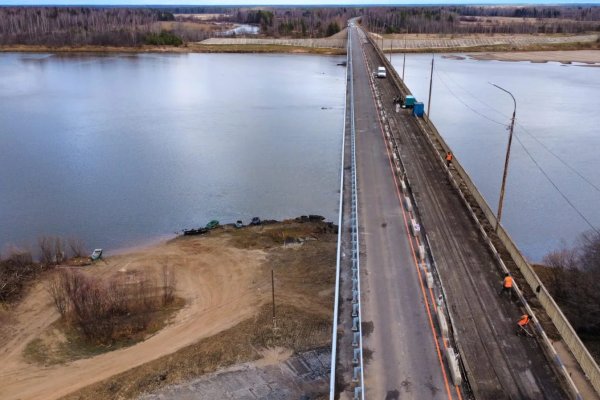 Ремонт моста через Вычегду идет по плану