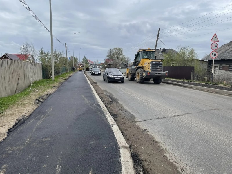 В Сыктывкаре обновляют улицу Пермскую: выполнено больше половины работ
