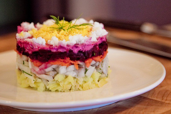 Салат «Сельдь под шубой», пошаговый рецепт с фотографиями – Европейская кухня: Салаты. «Еда»